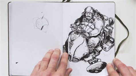 Sketchbook Flip Through Karl Kopinski Illustrazione