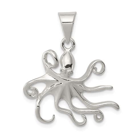 Amazon Sterling Silver Octopus Charm And Pendant Jewelry