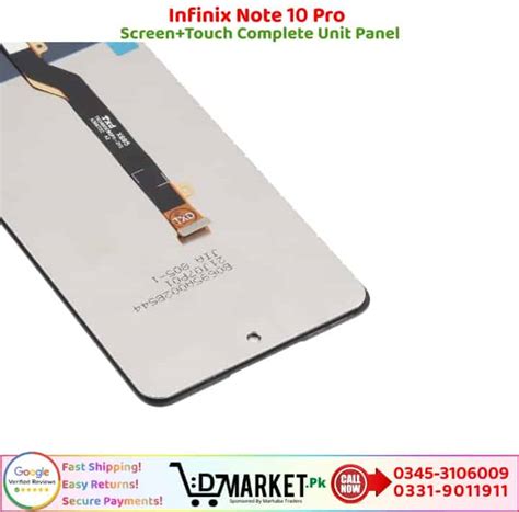 Infinix Note 10 Pro LCD Panel Price In Pakistan Fast Secure