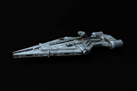 3D Model Arquitens Class Light Cruiser Star Wars VR AR Low Poly