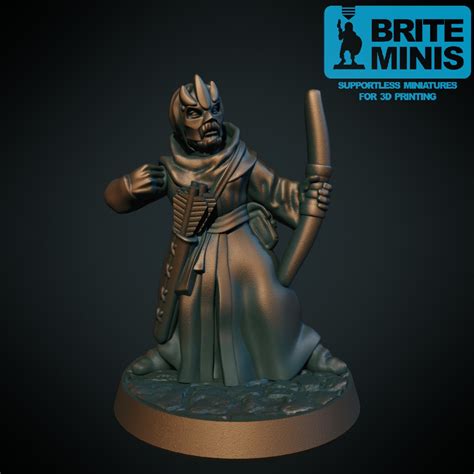 Brite Minis Cultist Archer Multipart D Printable Miniatures For