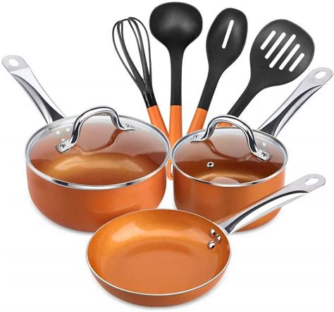 Amazon Deal: 9pc. Copper Cookware Set