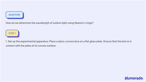 How Do We Determine The Wavelength Of Sodium Light Using Newton S Rings