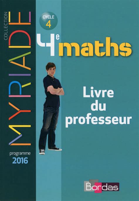 Myriade Math Matiques E Livre Du Professeur Ed Bordas