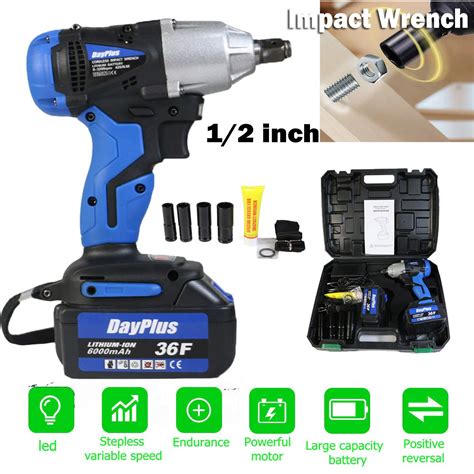 Buy AutoFu 18V Brushless Li Ion Cordless Impact Wrench Tool Kit 1 2