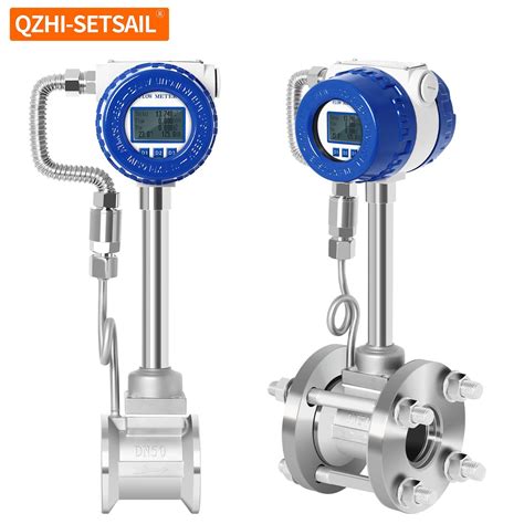 2 Inch RS485 Modbus Gas Mass Vortex Flow Meter With T P Compensation