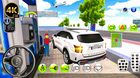 3D Driving Class Simulator 2023 SUV KIA Car Gas Station Driving