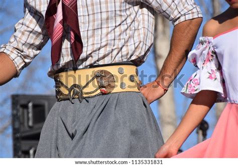 Traditional costume of a gaucho in Argentina