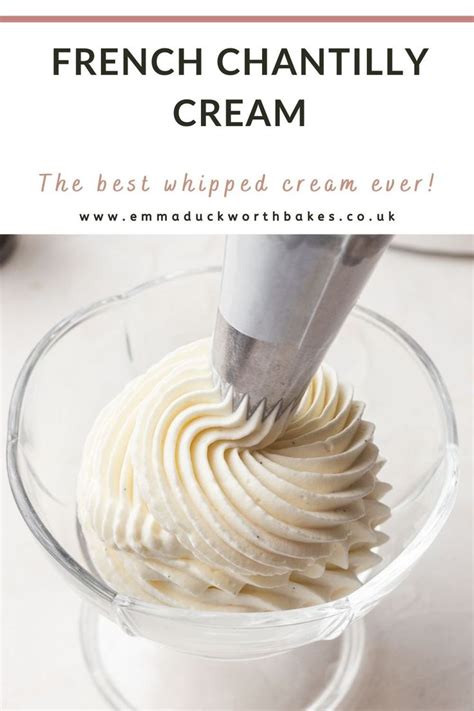 French Chantilly Cream Cr Me Chantilly Recipe Chantilly Cream