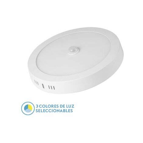 Downlight LED Superficie Jade 18w Blanco 1620lm Redondo Con Sensor