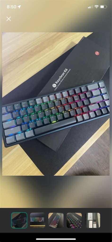 Keychron K Non Hot Swappable Wireless Mechanical Keyboard RGB Backlight Aluminum Brown Switch