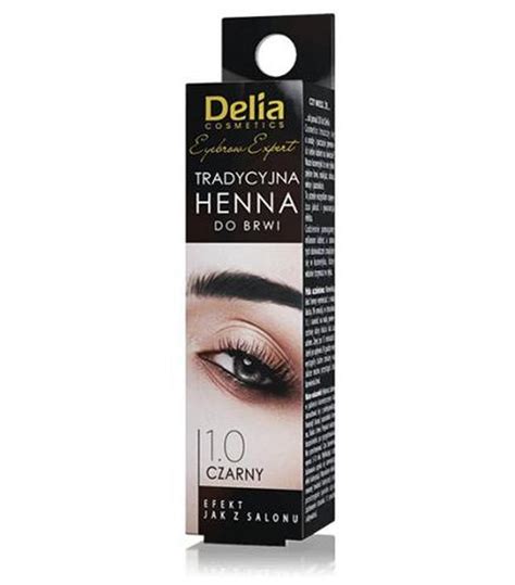 Delia Eyebrow Expert Pudrowa Henna Do Brwi Czarny G