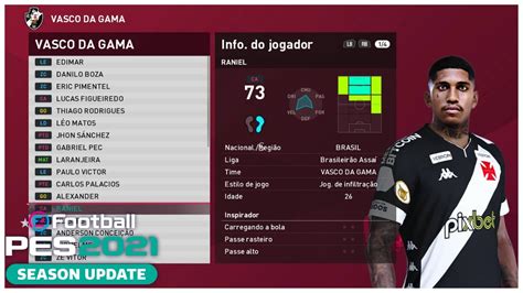 Pes Patch Bmpes Faces Overall De Todos Os Jogadores Do Vasco