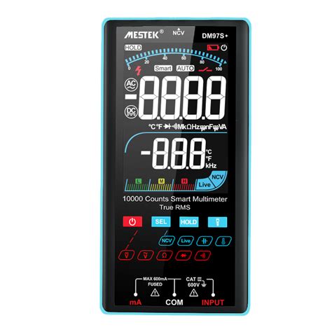 Mestek Large Colorful Screen Smart Range Portable Multimeter Dm S