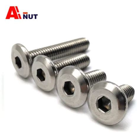 M6 Flat Screw 8mm 110mm 304 Stainless Steel M6 Furniture Hexagon