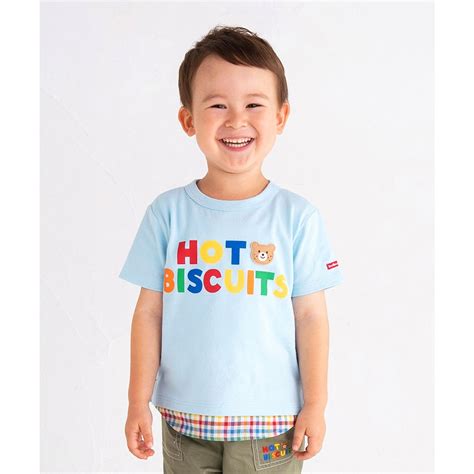 ホットビスケッツ HOT BISCUITS 重ね着風 バックプリント Tシャツ ブルー ファッション通販 MAGASEEK マガシーク
