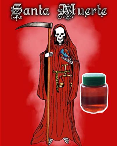 Esencia Santa Muerte Roja Bazar Velas Y Cosas