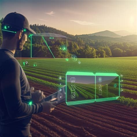 Premium AI Image Smart Farming Digital Agriculture Technology Concept