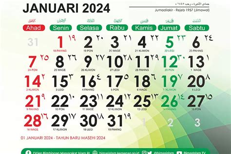 Download Kalender 2024 Gratis Lengkap Dengan Hari Libur Nasional Cuti