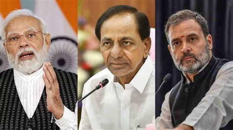 Bjp Congress Amplify Campaign Blitz In Telangana Brs Harps On