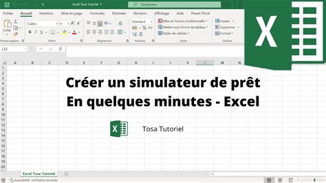 Cr Er Un Simulateur De Pr T En Quelques Minutes Avec Excel Excel