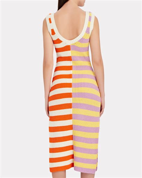 Staud Seashore Striped Knit Tank Dress Intermix®