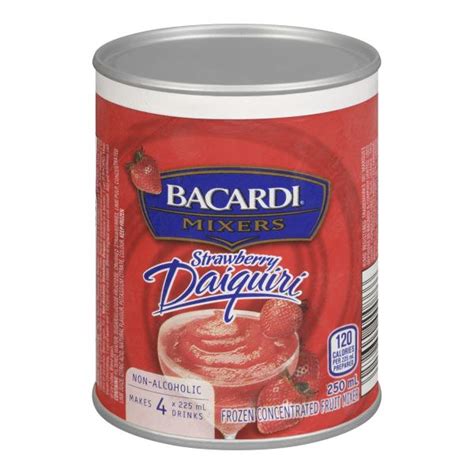 Bacardi Mixers - Frozen Concentrated Fruit Mixer - Strawberry Daiquiri ...