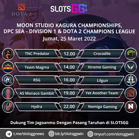 Slotsgg Official On Twitter Esports Slotsgg Jadwal Lengkap