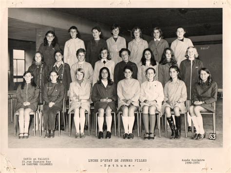 Photo de classe 3M3 de 1971 Lycée De Jeunes Filles De Béthune