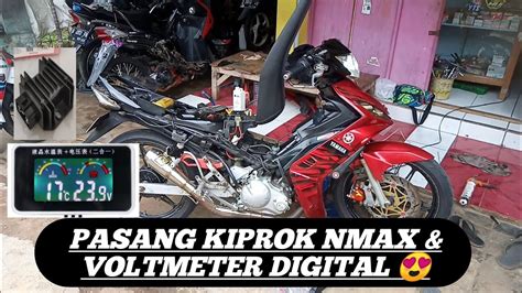 Pasang Voltmeter Dan Temperature Engine Di Jupiter Mx Makin