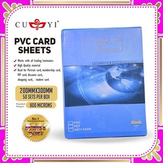 Cuyi Pvc Sheet Pet Sheet A Size For Id Printing Calling Card