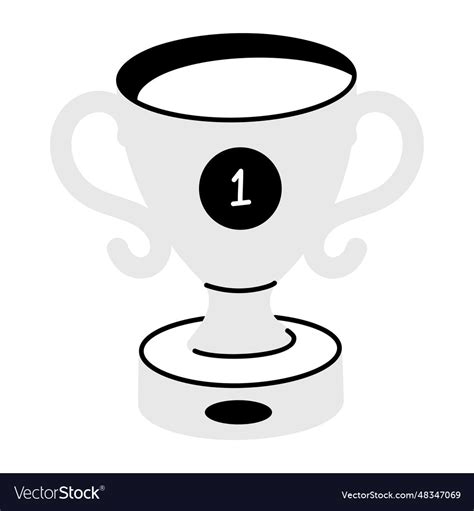 Winner trophy Royalty Free Vector Image - VectorStock