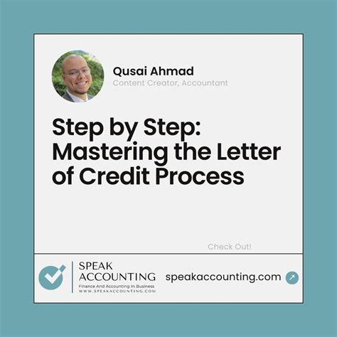 Step By Step Mastering The Letter Of Credit Process