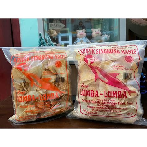 Jual Lumba Lumba Keripik Singkong Asin Manis Gr Shopee Indonesia