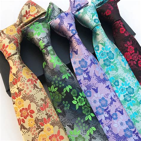 Aliexpress Buy Paisley Floral Printed Necktie Ties For Mens