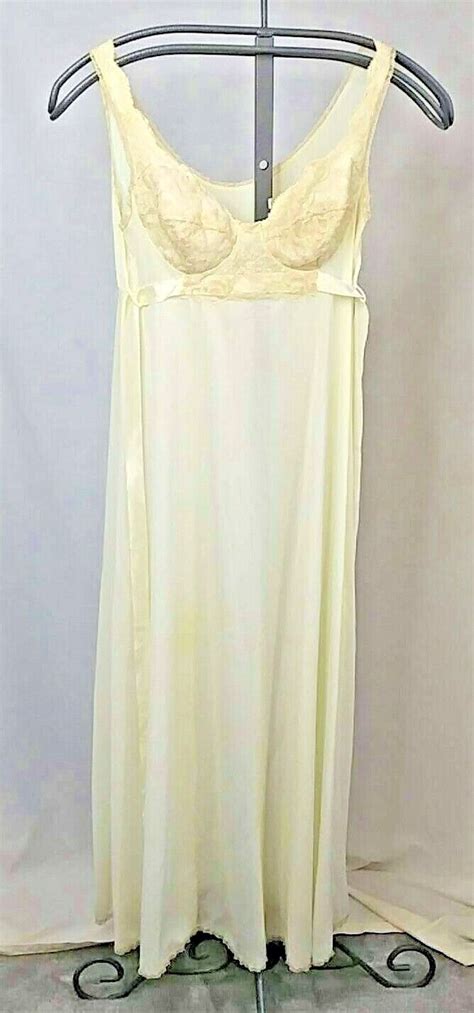 Vintage Hollywood Vassarette Nylon Full Slip Dress Si Gem