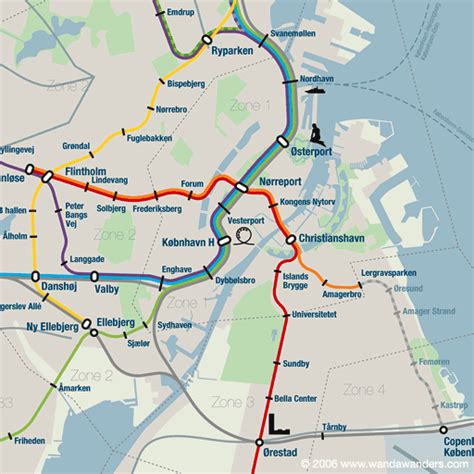 Plan De Metro Copenhagen Subway Application