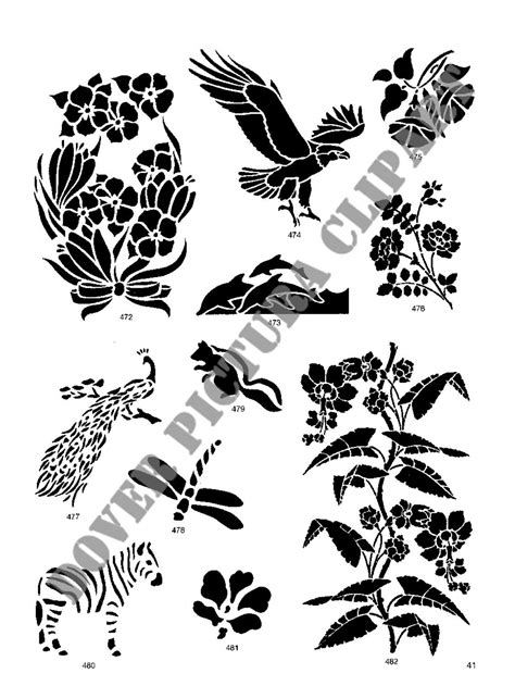 Stencil Patterns Templates Stencil Designs Silhouette Stencil Border