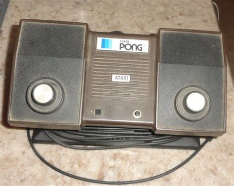 VINTAGE ATARI SUPER Pong Game System Console C 140 Untested As Is EUR