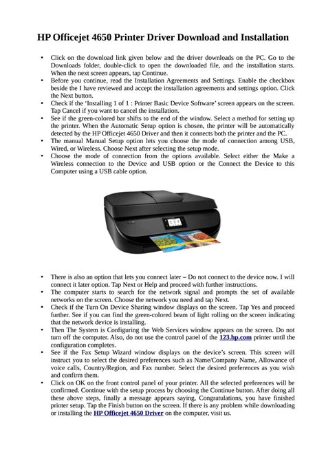 Instant Hp Officejet 4650 Driver Download And Installation By Jack Leach Issuu