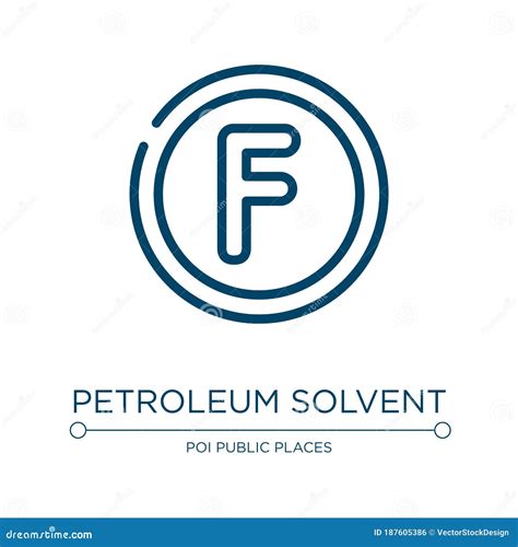 Petroleum Solvent Icon Linear Vector Illustration From Laundry