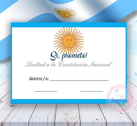 Diseños Diplomas Promesa Lealtad A La Constitución Nacional para