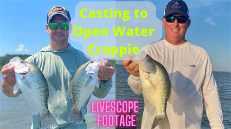 Casting To Open Water Crappie Garmin Livescope Footage YouTube