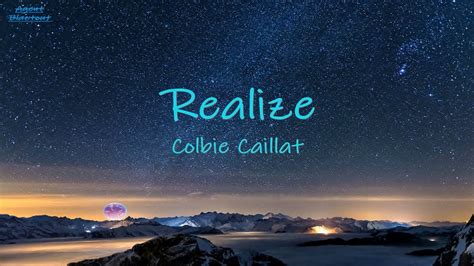 Colbie Caillat Realize Lyrics Take Time To Realize Youtube