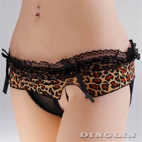 Womens Girls Lace Sexy Leopard Lingerie Panties Briefs Knickers Underwear Thong Ebay