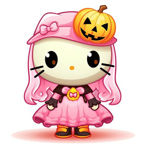 Halloween Spooky Hello Kitty. AI Generated. 31505169 PNG