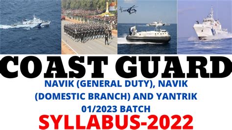 Indian Coast Guard Navik Gd And Db Vacancy Batch Full Detail