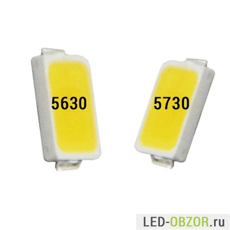 Светодиоды SMD 5630 и 5730 технические характеристики и отличие