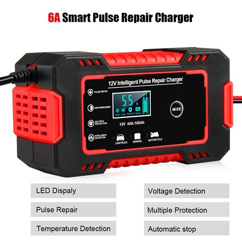 Ue Chargeur De Batterie Pour Moto V A R Paration D Impulsions