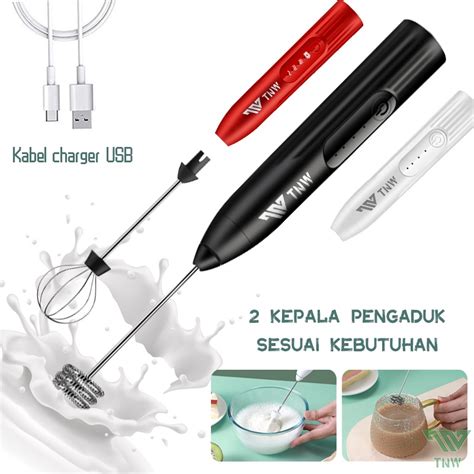 Jual T W Pembuih Susu Pengocok Telur Handheld Blender Milk Frother